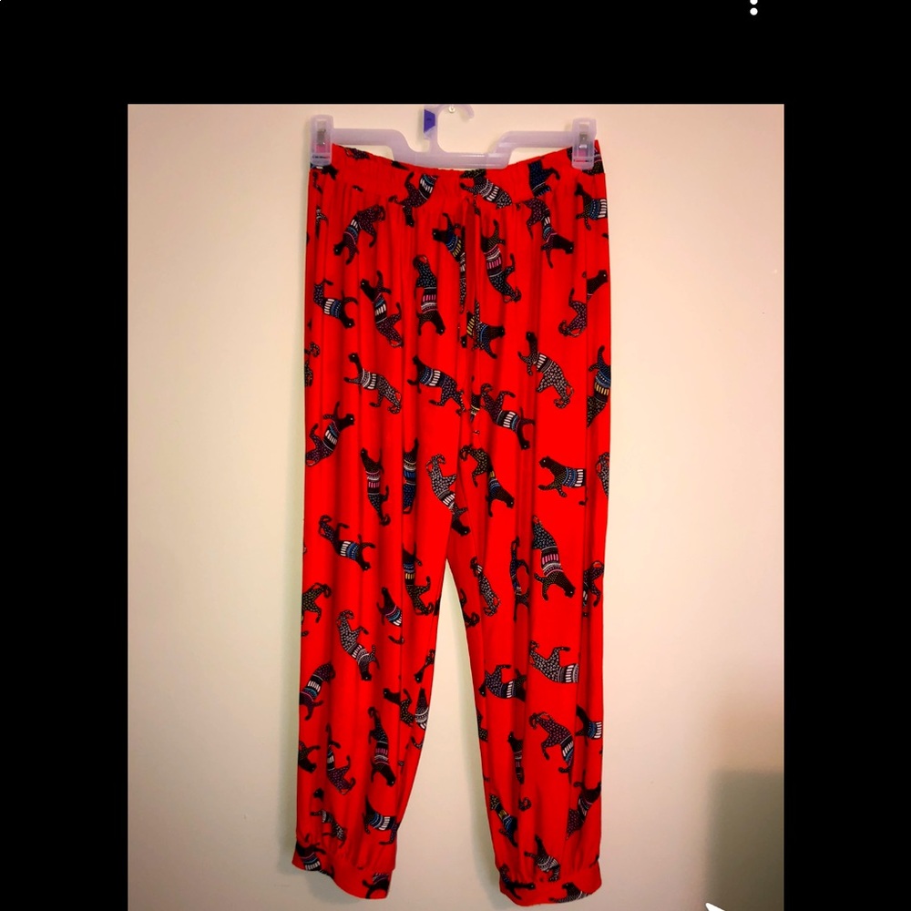 Printed parachute pants
